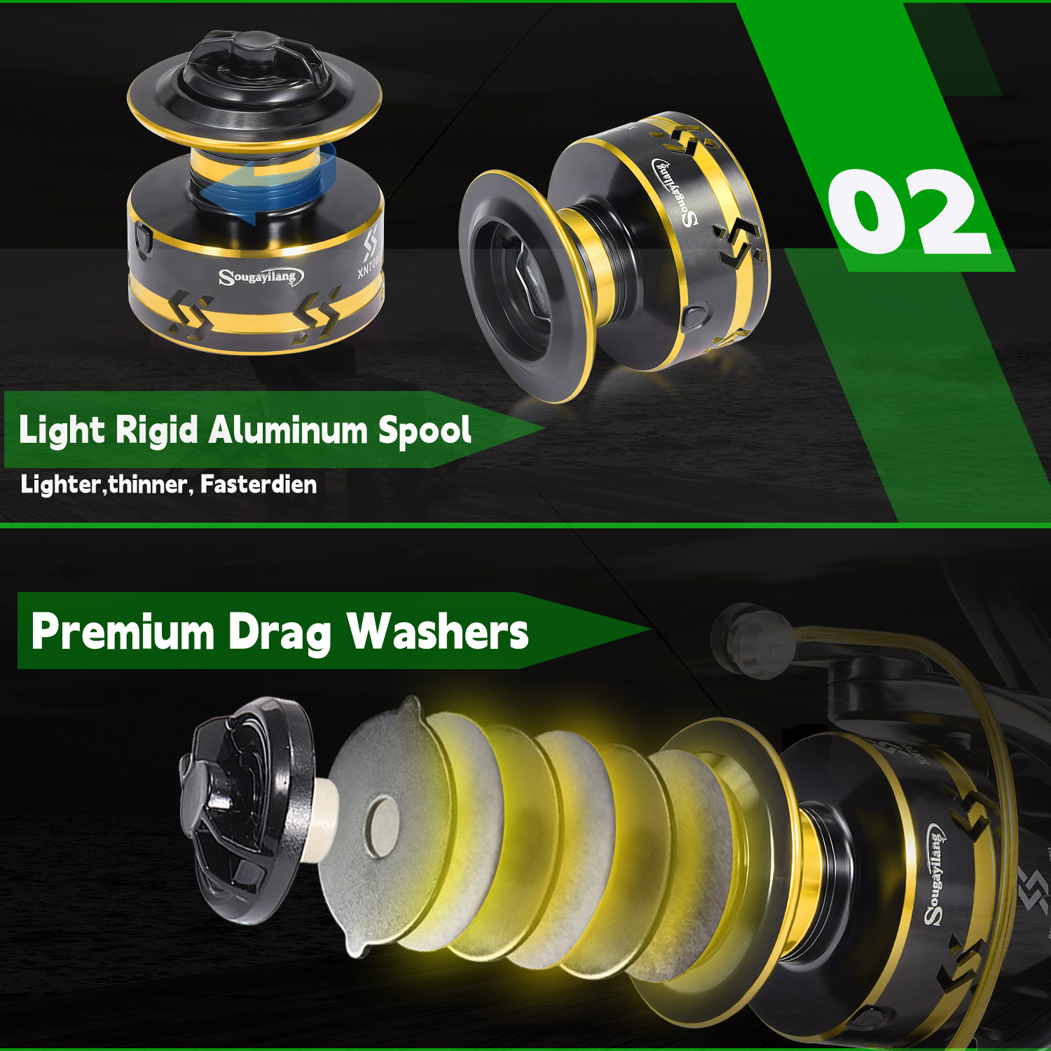 Sougayialng spinning fishing r - đánh giá và giá Fishing Line Spooler